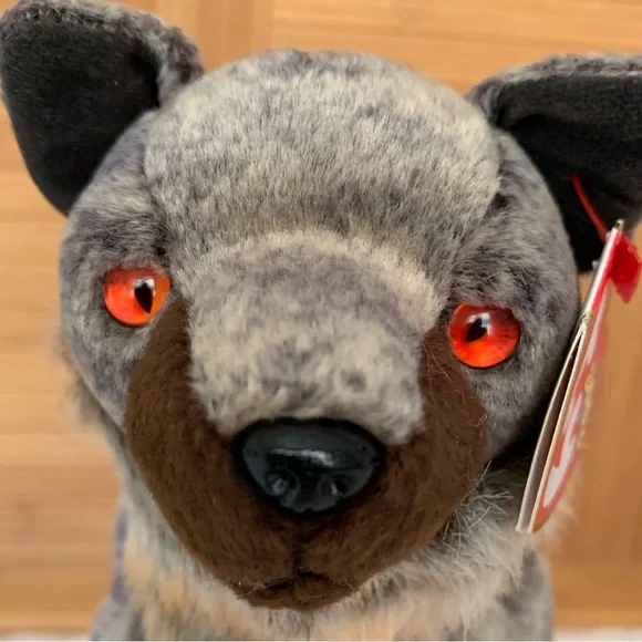 NWT Beanie Baby Ty Howl Wolf 2000 Retired Vintage Brown Gray Playful Dog - Picture 7 of 15